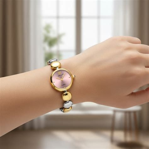 Sansi Mayo LYANA Pink Dial Two Tone Silver Gold Watch – SansiMayo