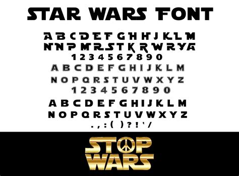 Star Wars Fonts Collection Svg,, Font Svg, Star Wars Alphabet Svg ...