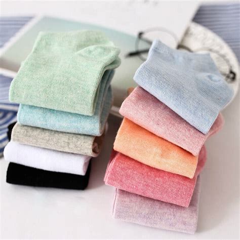 Buy CREATURE Ankle Length Plain Cotton Colourful Socks For Women/Girls ...