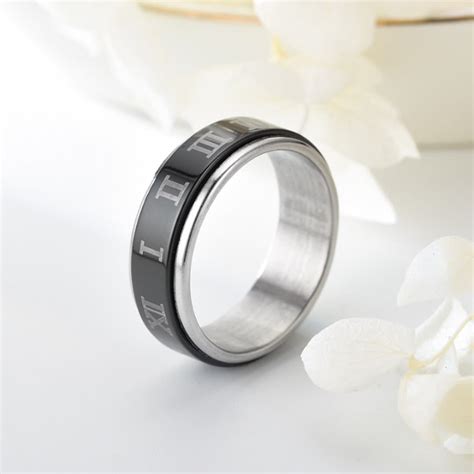 2021钛钢戒指爆款六字真言可转动创意不锈钢戒指学生个性复古戒指-阿里巴巴