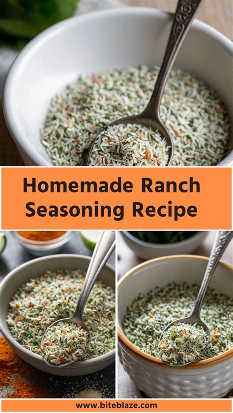 Homemade Ranch Seasoning Recipe - Bite Blaze - Bite Blaze