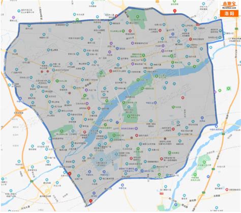 2021洛阳限号区域图,洛阳限号区域示意图,洛阳市限号区域路线图_大山谷图库