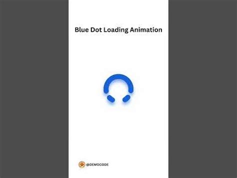 Blue Dot CSS Loading Animation | Demo Coding