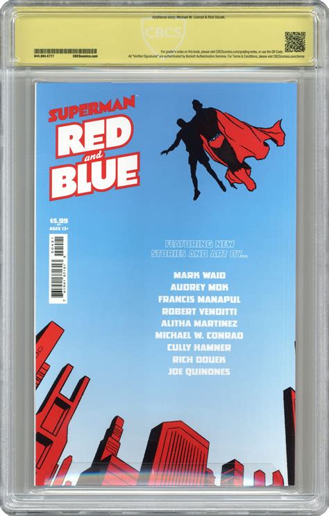Superman Red / Superman Blue comic books graded by CBCS