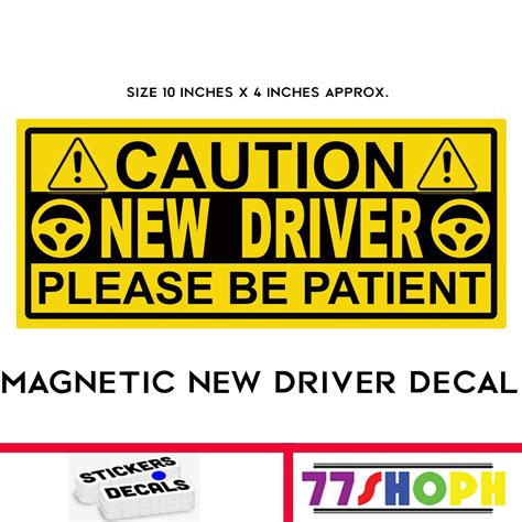 Magnetic New Driver Decal Sticker for Car | Shopee Philippines
