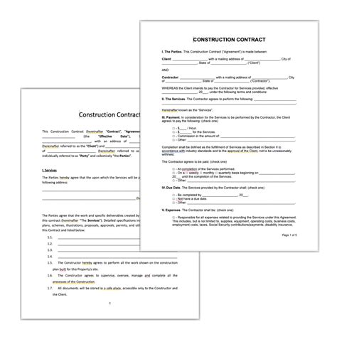 Construction Templates Library - Free Downloads - Planyard