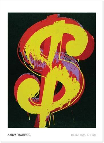 SMART ART - 'Dollar Sign, 1981 ' by Andy Warhol - Fine Art Print 24x36 ...