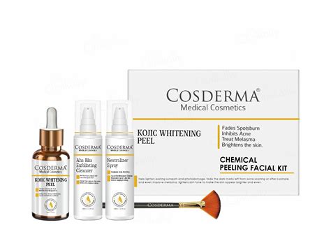 Buy Cosderma Kojic Whitening Peel Chemical Peeling Facial Kit Online at ...