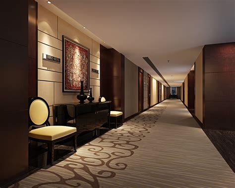 现代简约风格酒店客房室内设计3dmax模型（含效果图）