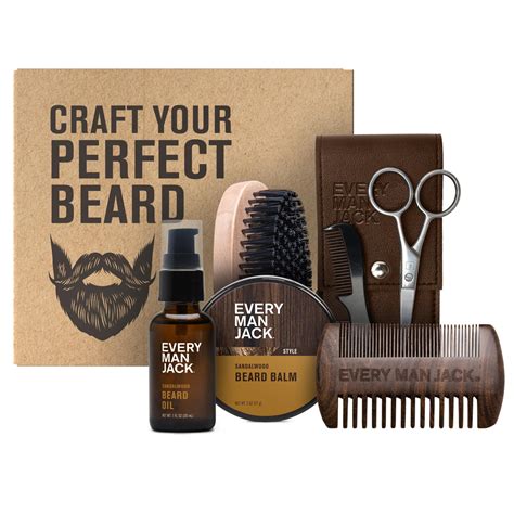 Amazon.com : Every Man Jack Beard Grooming Kit for Men - Includes ...