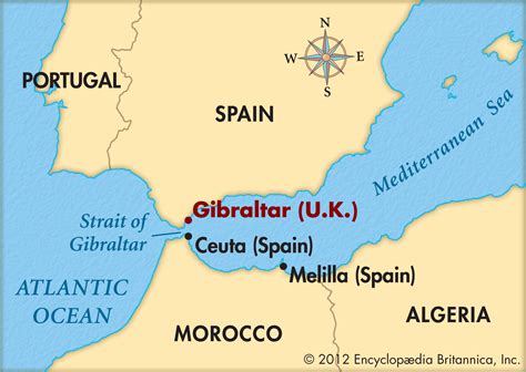 Estreito De Gibraltar Mapa - FDPLEARN