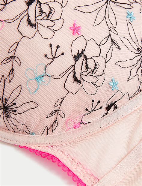 Buy Carissa Embroidery Wired Full Cup Bra A-E at Marks & Spencer
