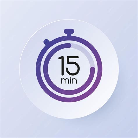 Premium Vector | 15 minutes timer icon label banner