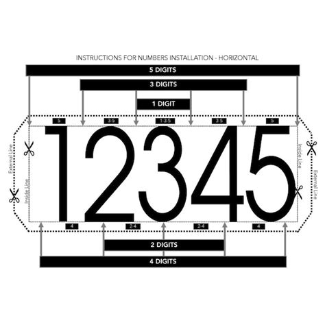 PRO-DF Economic 5-in H x 12-in W White Plastic Address Plaque Kit ...