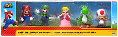 Buy Super Mario Mario, Luigi, Princess Peach, Yoshi & Toad Mini Figure ...