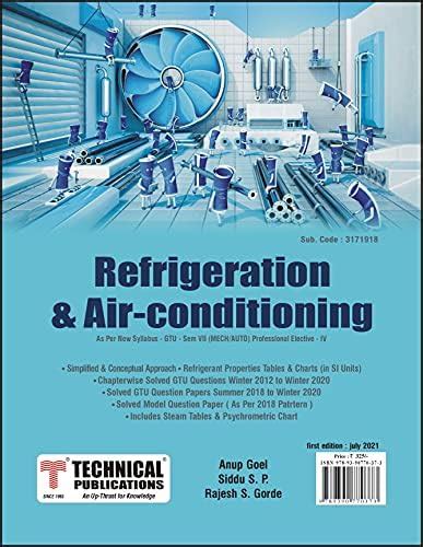 Refrigeration and Air conditioning for GTU 18 Course (VII - Mechanical ...