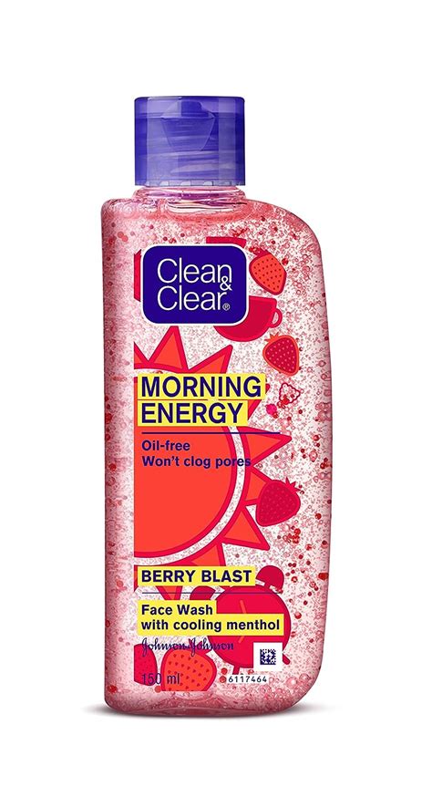 Clean & Clear Morning Energy Berry Blast Face Wash, Red, 150 ml ...