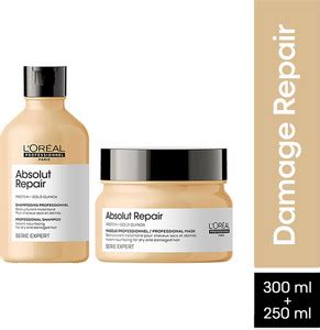 L'Oréal Professionnel Absolut Repair Shampoo 300ml + Masque 250gms ...