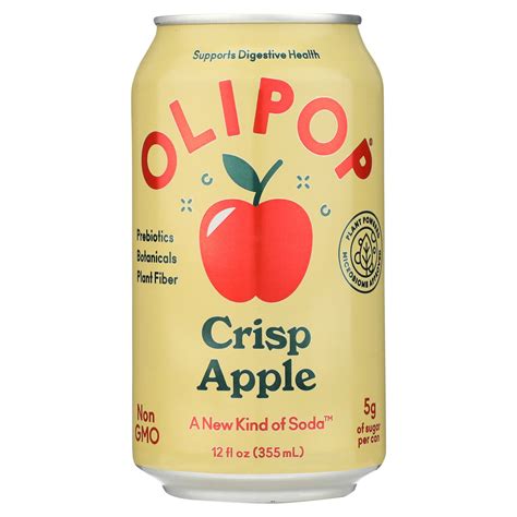Olipop Crisp Apple Soda, 12 fl oz - Dearborn