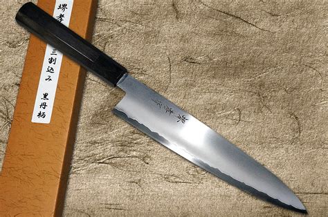 Brands - Sakai Takayuki - Sakai Takayuki Ginsan Warikomi Ebony Handle - Hocho Knife - Japanese ...