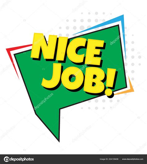 Good Job Clip Art Green