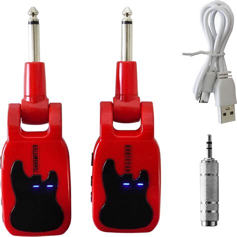Riworal Wireless Guitar Transmitter Receiver System XLR Mic India | Ubuy