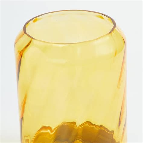Buy Splendid Gold Rush Glass Swirl Vase from Home Centre at just INR 999.0