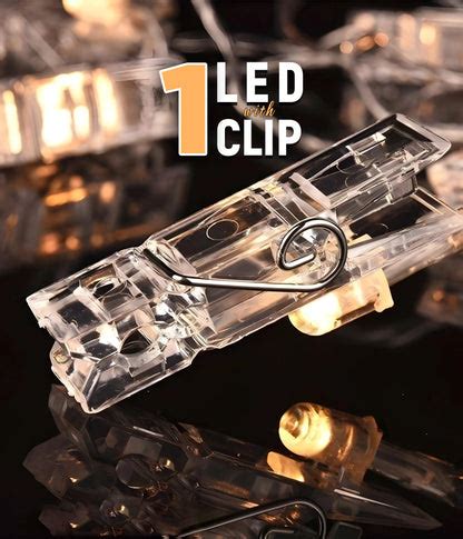 LED Photo Clip String Lights (16 Clips) | Aesthetic Room Decor – Everanta