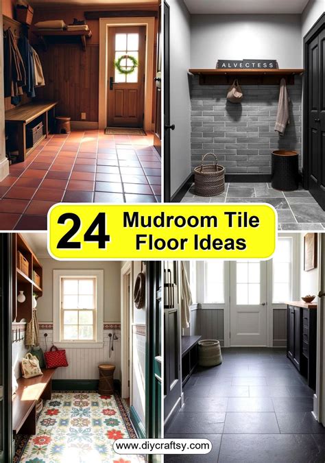 24 Mudroom Tile Floor Ideas for Durable and Stylish Entries