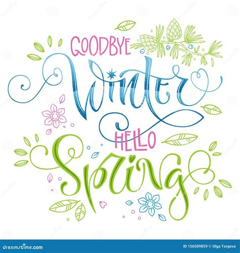 Goodbye Winter Hello Spring