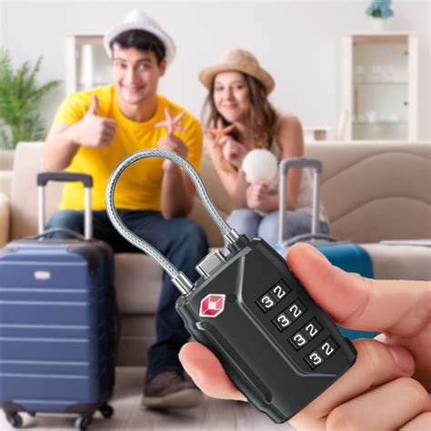 Buy UMAI 4-Digit TSA Metal Combination Padlock - Black – The Better Home