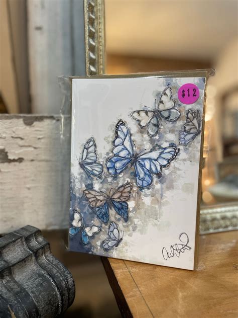 Butterfly Blues Cards – Southern Bales-Art by Allie's Studio