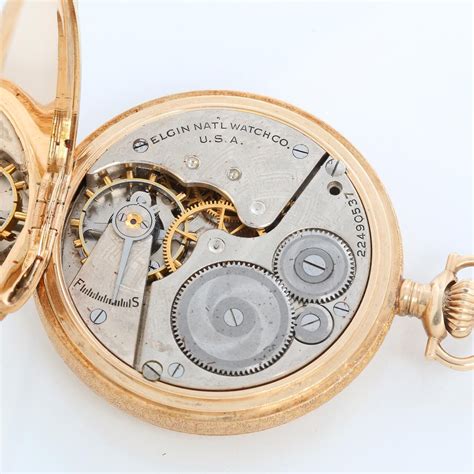 Elgin 14K Yellow Gold Pocket Watch - 20th Century » Watch Museum ...