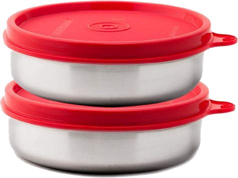 Buy Signoraware Smart N Slim Steel 400ml Container, Set of 1, Black ...