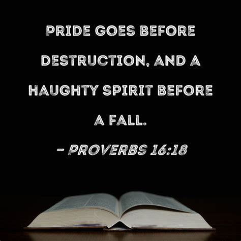 Proverbs Pride And Arrogance