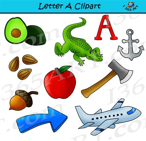 Objects That Start With The Letter A - Letter Structure Basics