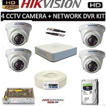 Buy CP PLUS 2 HD CCTV Cameras (1MP) with 4Ch. HD DVR Kit with All ...