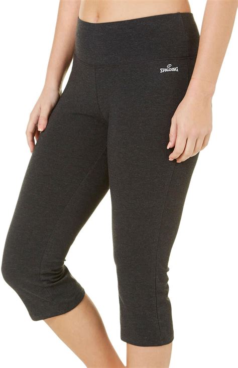 Spalding Womens Cropped Flared Yoga Capris - Walmart.com