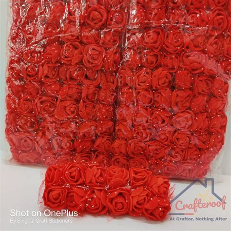 Red Foam Flower – Crafteroof
