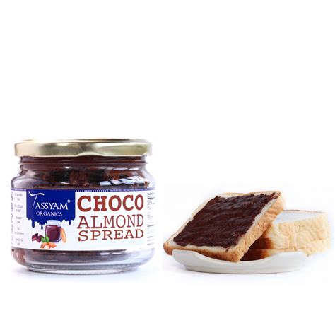 Rich Dark Chocolate Almond Spread, 300g – Tassyam Organics