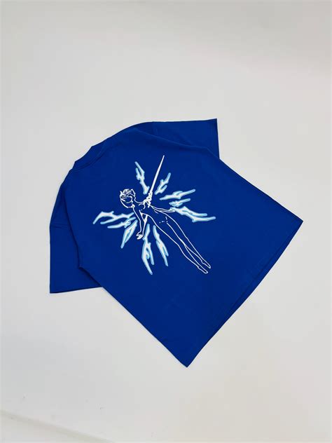 Blue Boxy fit Tshirt – THE FLAMES