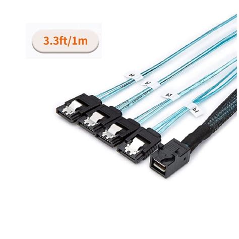 New Internal HD Mini SAS SFF-8643 to 4 SATA Connect | Ubuy India