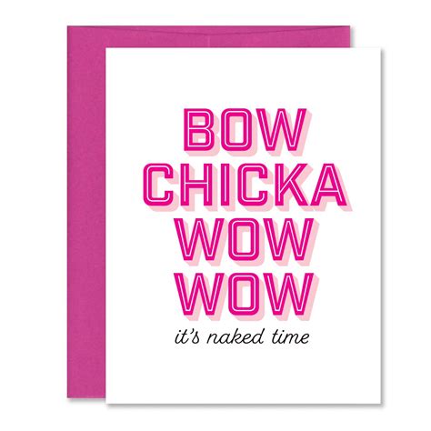 Bow Chicka Wow Wow Valentine’s Day Card – Jones Street Press