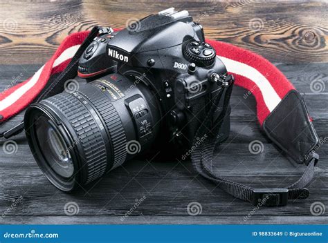 Nikon D800 Digital DSLR Camera with Nikkor 24-120mm Lens on Black ...