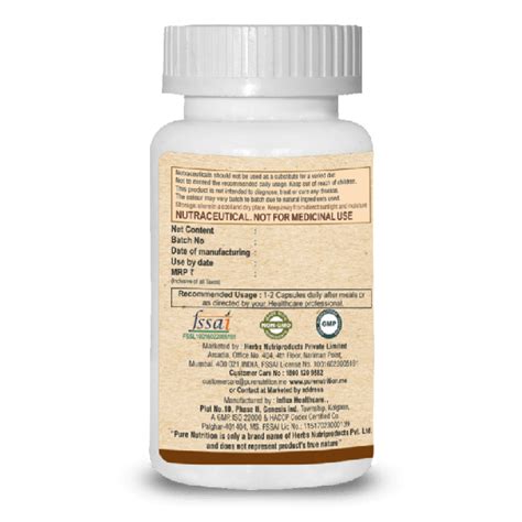 Pure Nutrition Curcumin With Black Pepper (60 Capsules ...