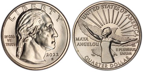 2022-S 25C Maya Angelou (Regular Strike) American Women Quarters - PCGS ...