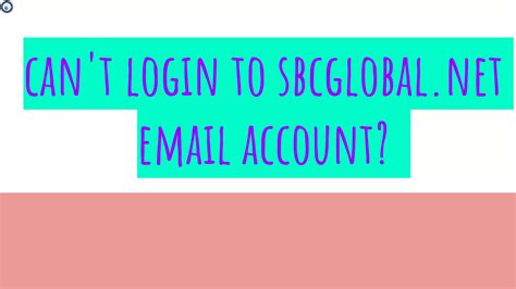 Can't login to sbcglobal.net email account ppt | PPTX