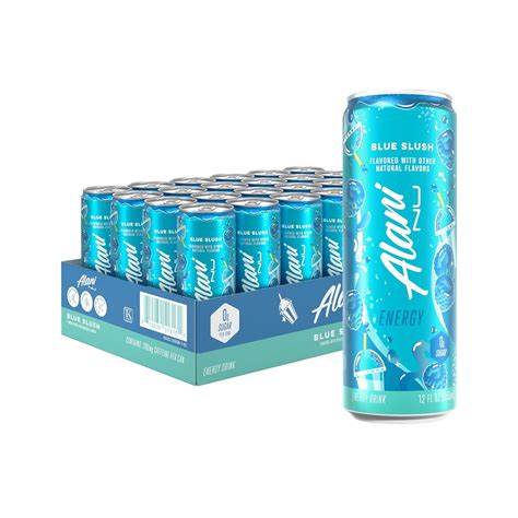 Amazon.com: Alani Nu BLUE SLUSH, Sugar Free, Low Calorie Energy Drinks ...