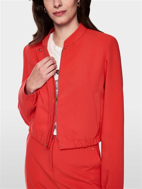 Jacke mit Stehkragen und Zipper | marc-cain.com/de