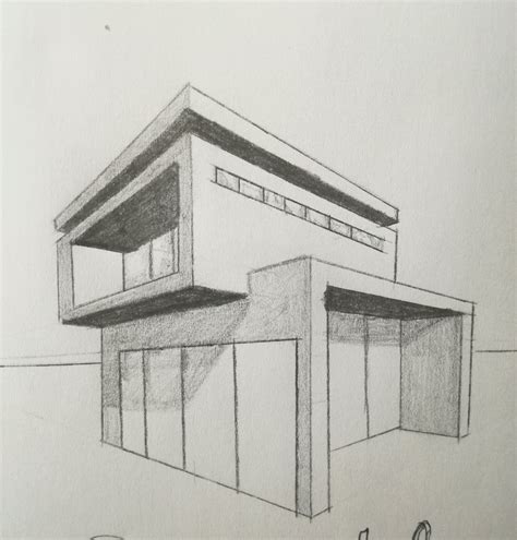 Two Point Perspective House